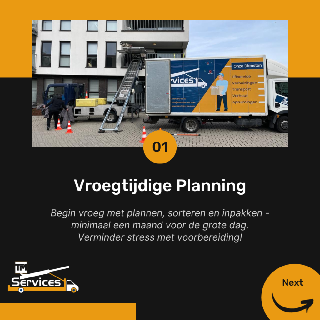 Vroegtijdige Planning voor uw Stressvrije Verhuizing in Ghent door TM Services