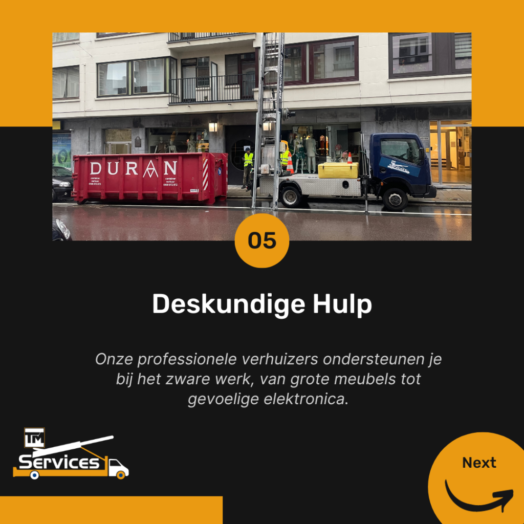 Deskundige Hulp van TM Services voor Verhuizingen in Ghent